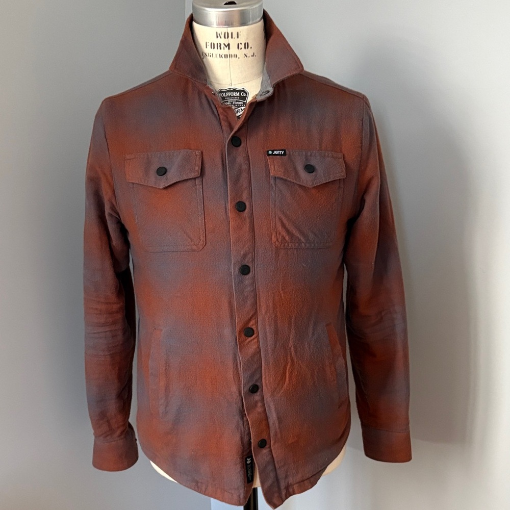 Men's Rust Shirt Jacket